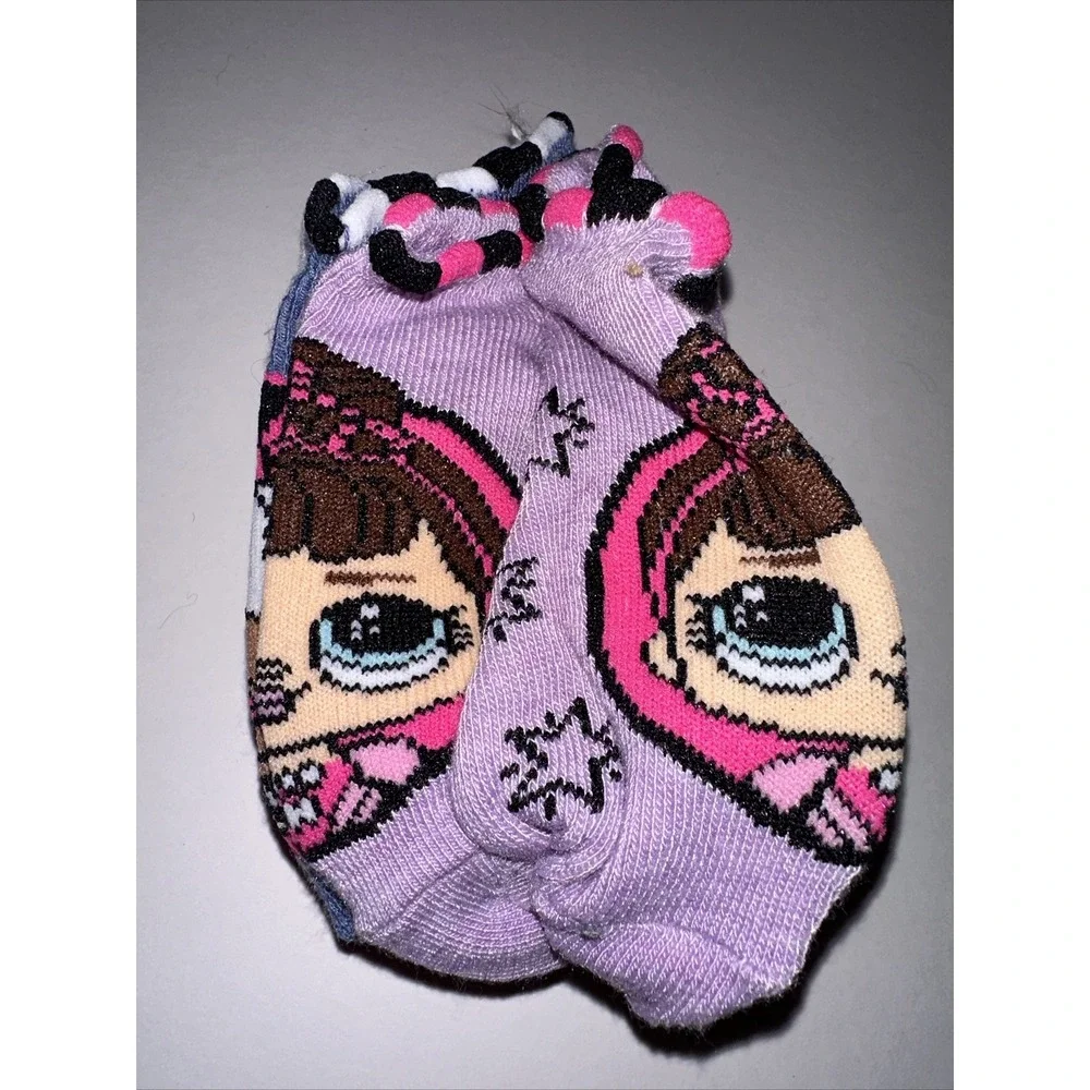 LOL Surprise Girl's Small Shoe Size 6-10 1/2 No Show Socks 5 Pair NEW NWT
